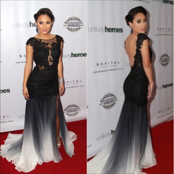 Mac Duggal Dresses & Skirts - Mac Duggal Black Lace Illusion-yoke Mermaid gown.